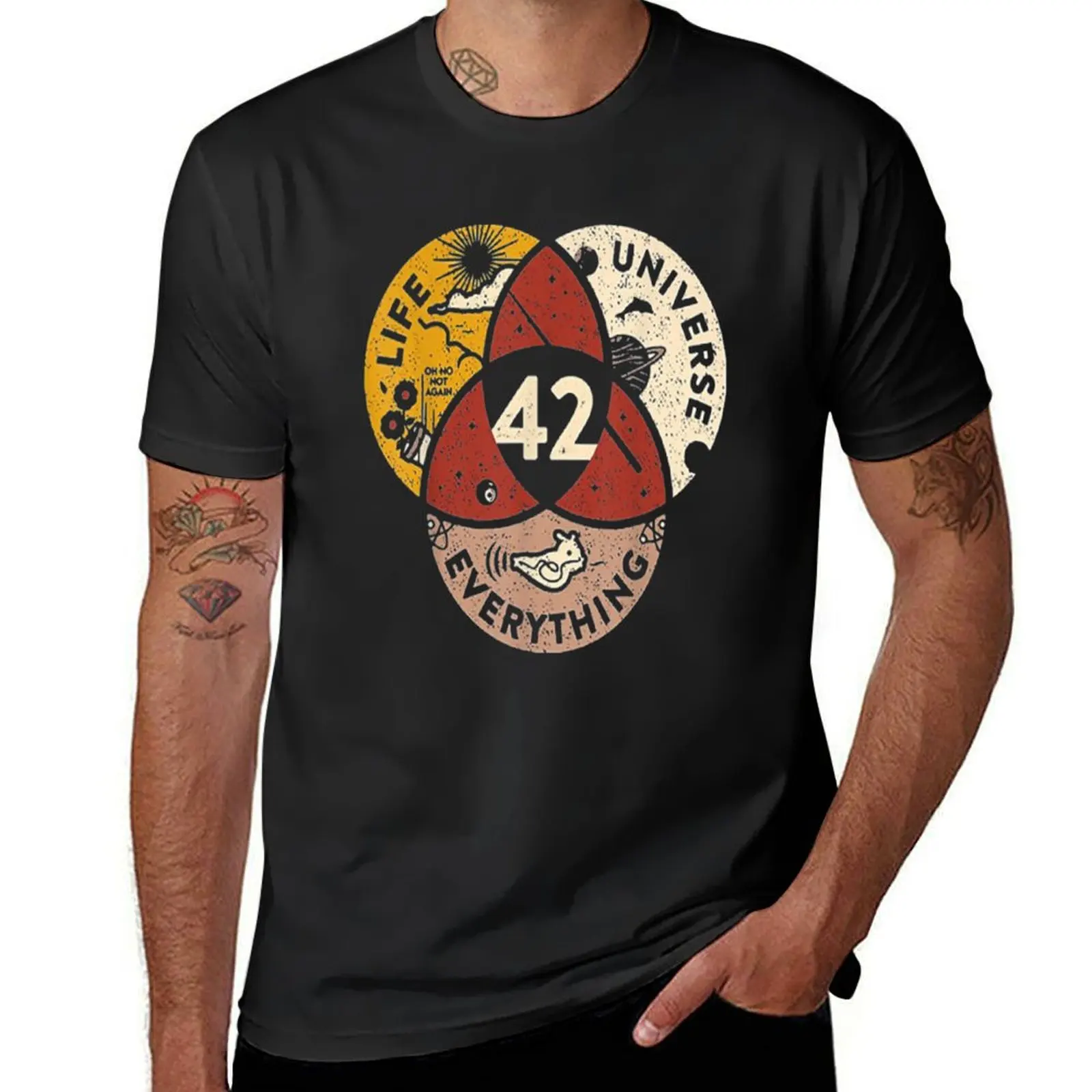 

42 Answer to Life Universe and Everything T-Shirt oversizeds sublime cute clothes plus size tops mens white t shirts