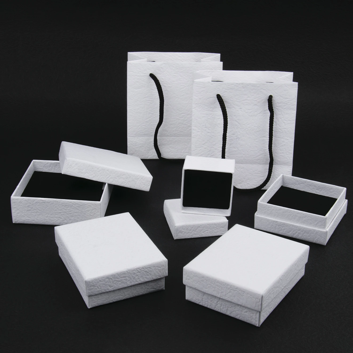 1pcsWhitePaperPackagesCardboardBraceletBoxesRectangleSquare