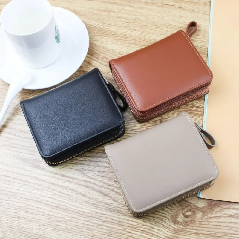

New Korean Women's Coin Wallet Side Zipper with Magnetic Buckle Short Student Wallet Fashion Simple Small Wallet