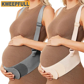 Maternity Belt Pregnancy Belly Support Band, 1PCS Adjustable Belly Bands with Back Brace Straps for Pregnant Women