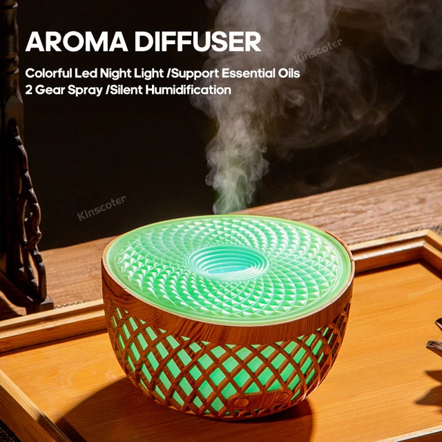 KINSCOTER Aromatherapy Essential Oil Fragrance Diffuser, Electric USB Aroma  Diffuser, Mini Bedroom Ultrasonic Air Humidifier - AliExpress