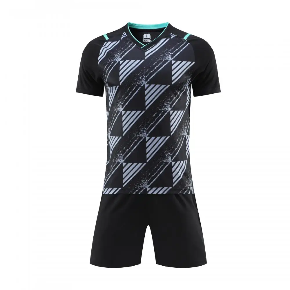New New Design Football Uniform Kit High Quality KIDS Soccer Jersey Full Set Men Soccer Wear