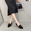CICIYANG Pointed Toe Female Shoes 2025 Spring Shallow Mouth Comfortable Women Boat Shoes Genuine Leather French Low-heeled Shoes 6
