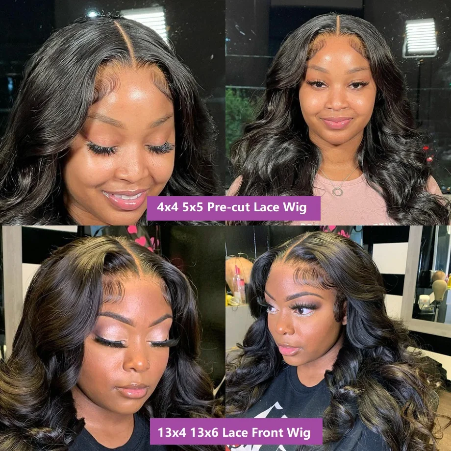 Human Hair Wigs 30 inch Body Wave Human Hair Wigs 4x4 Closure 5x5 Lace Closure Brazilian Curly 13x4 13x6 Lace Front