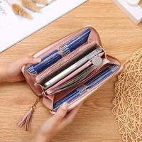 Fashion Women's Wallet Zipper Coin Purse Lady Short Clutch Purse Handbag Patchwork Leather Female Card Holder Wallet Phone Pouch - Image 3