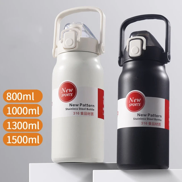 1.2L Tumbler Thermo Bottle Large Capacity With Straw Stainless Steel Thermal  Water Bottle Cold and Hot Thermos Cup Vacuum Flask - AliExpress