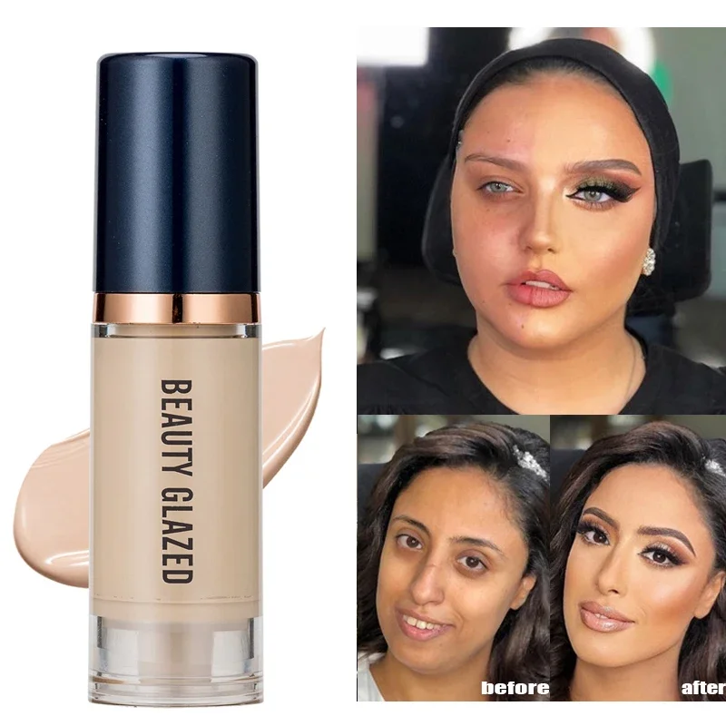 6 Color Face Liquid Foundation Waterproof Long Wear Oil Control Foundation Concealer Liquid Foundation Beauty Makeup Cosmetic 2 6 Color Face Liquid Foundation Waterproof Long Wear Oil Control Foundation Concealer Liquid Foundation Beauty Makeup Cosmetic - Image 2