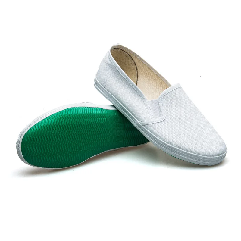 Canvas Shoes for Women Men Martial Arts Shoes Casual Soft Soled Gymnastics Elastic Shallow Mouth Cloth Flat