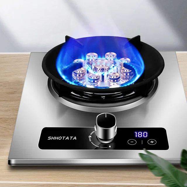 7.2KW Gas Cooktop Single Stove Stainless Steel