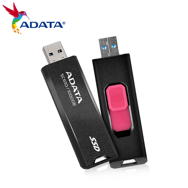 External Hard Drive Solid Flash Drive ADATA SC610 Portable SSD 500GB 1000GB 2000GB For PS5 Desktop Laptop PC