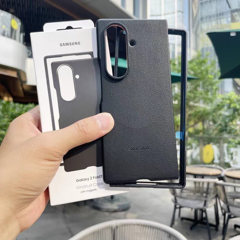 حافظة مغناطيسية جلدية أصلية قابلة للطي 7 لهاتف سام...