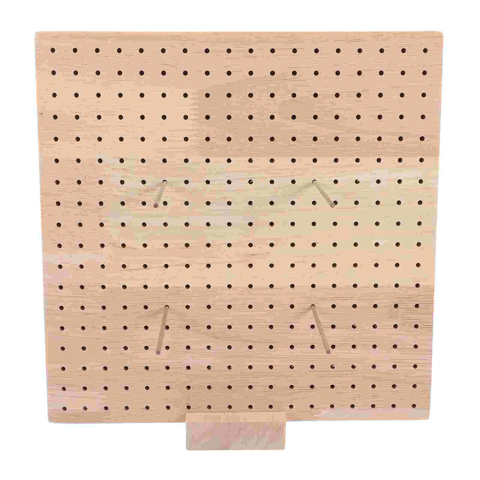 

1 Set of Crochet Blocking Board Knitting Crochet Wooden Board Square Shape Crocheting Block Board