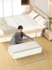 1PC cotton and linen see-through bed bottom storage bag Household goods storage bag clothing storage bag 3