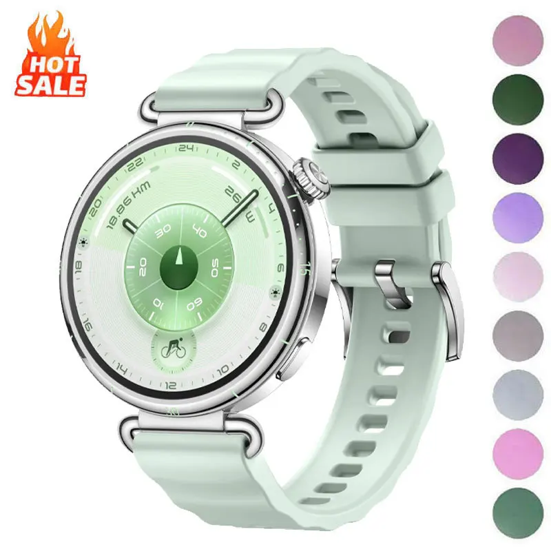 18mm Soft Sport Silicone Strap Wristband Bracelet