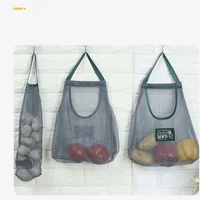 Mesh Bag Storage Baskets Reusable Grocery Net Plastic Bags For Food Fruit Vegetables Kitchen Organizer Accessories Item 2