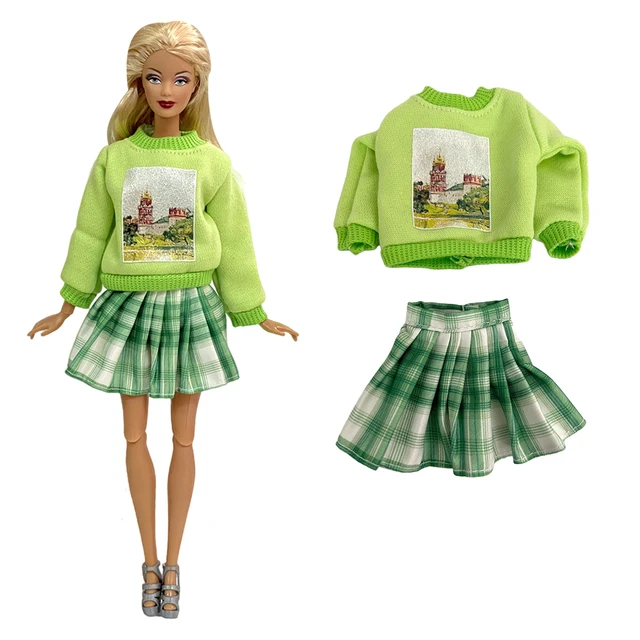 Moda roupas de boneca uma saia passo simples terno artesanal roupas para barbie  roupas 1/6 boneca acessórios traje presente da menina - AliExpress