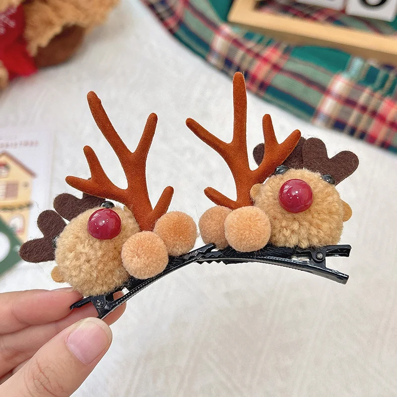 Plush elk brown horn