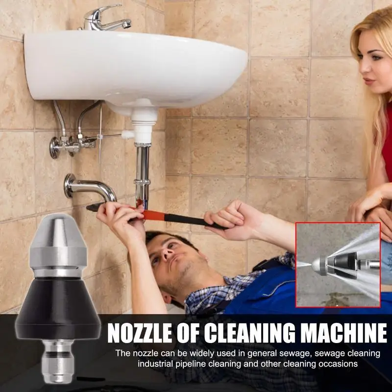 

Pressure Washer Nozzle Easy To Connect Time Saving Installation Washer Nozzle Equipped With Porous Water Spray For Home Use