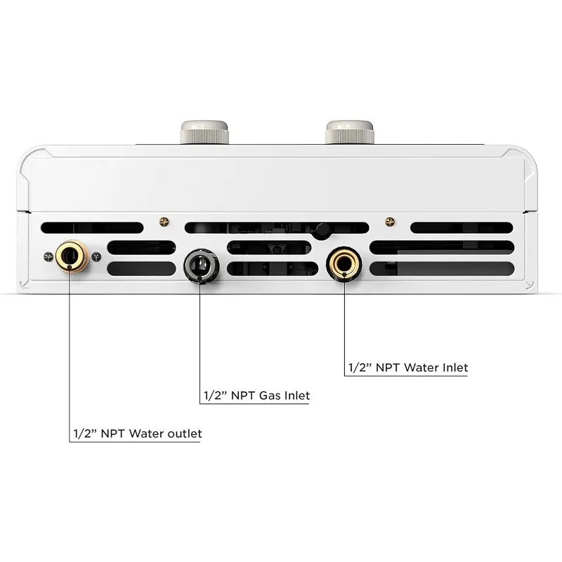 Eccotemp FVI12-LP Liquid Propane Gas Tankless Water Heaters, White