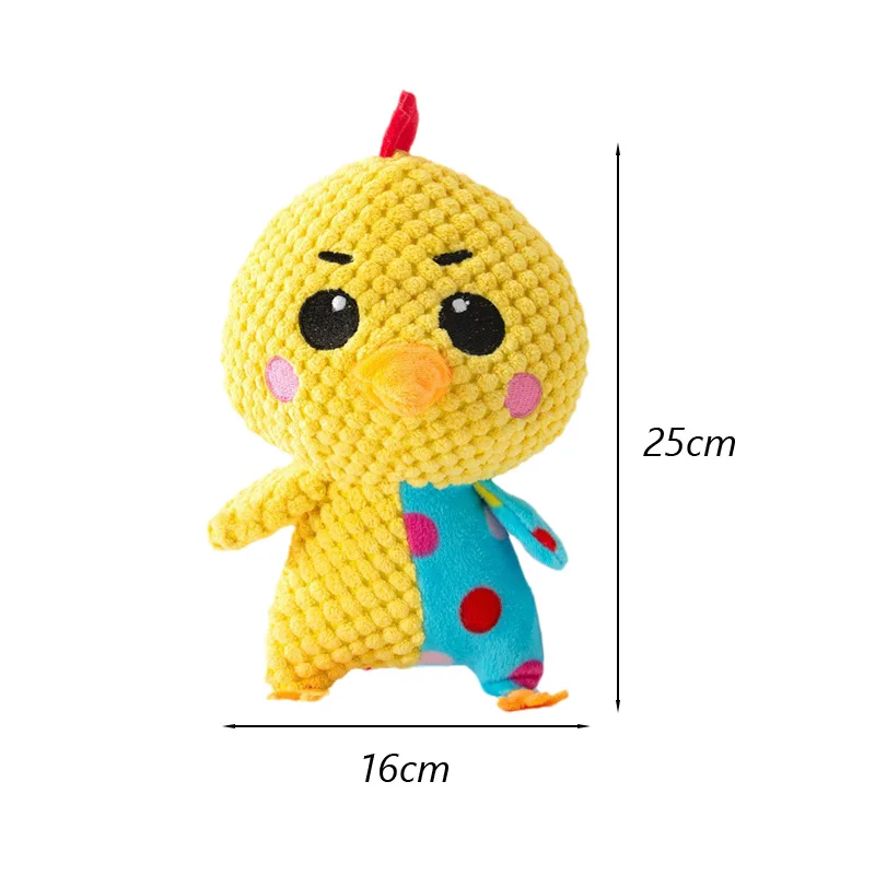 Adorable Plush Squeaky Chew Toys for Small Dogs - Teeth-Cleaning Pet Accessories