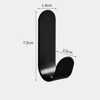 Multi-purpose Wall Organizer Hook Behind-door Key Cloth Hanger Hook Bathroom Robe Towel Holder Rack Kitchen Hardware Shelf Hook 5