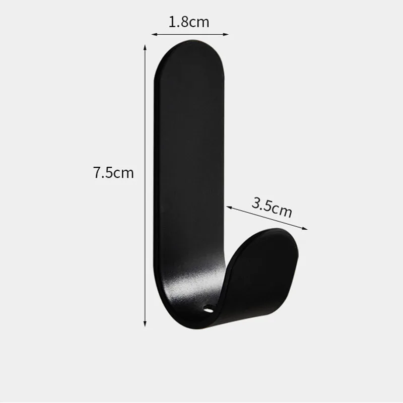 Multi-purpose Wall Organizer Hook Behind-door Key Cloth Hanger Hook Bathroom Robe Towel Holder Rack Kitchen Hardware Shelf Hook 5