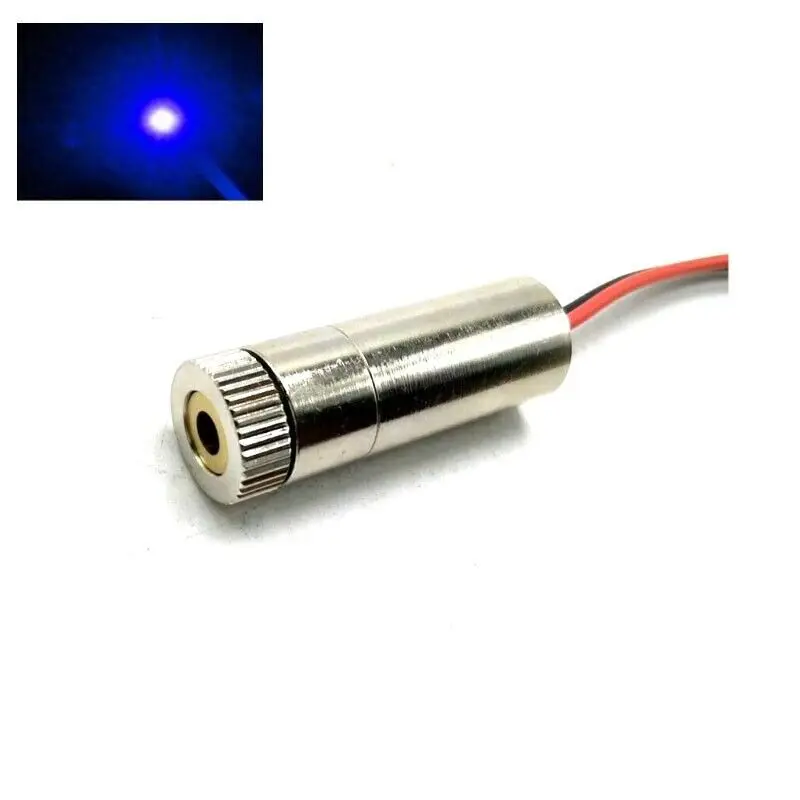 Industrial 450nm 5mw Blu-ray Dot Laser Module DC3-5V 12*35mm