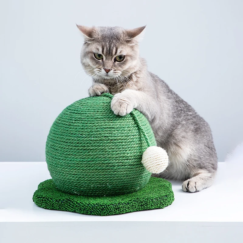 

Sisal Rope Cats Scratching Ball Toy for Kitten Scratcher Pet Cat Wear-Resistant Grinding Paw Toys Scratch Board Scraper