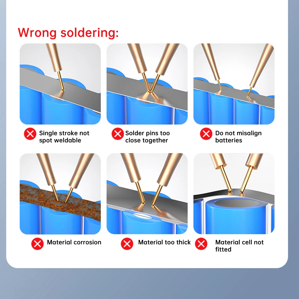 DC5V Portable Handheld Spot Welding Machine Adjustable Spot Welder for 18650 Lithium Battery Welding Nickel Sheets, Iron, Steel