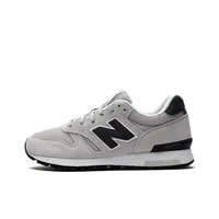 New Balance NB 565 Chaussures de course décontractées mi-hautes respirantes résistantes à l'abrasion en tissu unisexe gris blanc noir largeur D ML565CLG 1