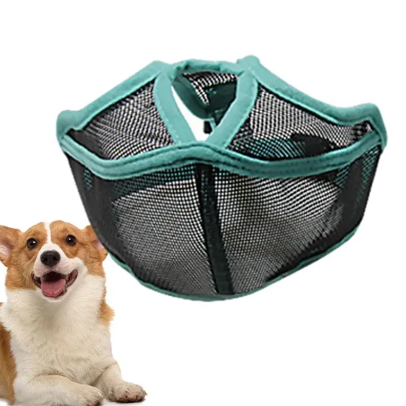 Mesh Museruola Bocca Copertura In Rete Per Cane Traspirante Pet Basket Museruole Regolabile Mesh Dog Face Cover Museruola Per Piccolo Medio Grande
