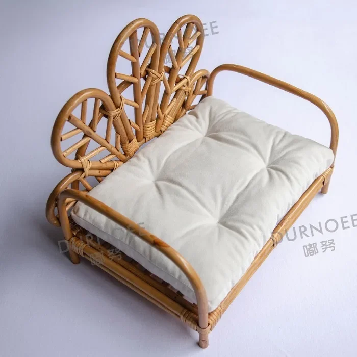 Description Picture 3 of itemNewborn Chair Newborn Photography Props Chair Bed Retro Basket Photography Mat Pose Cushion Shooting Studio Accessories