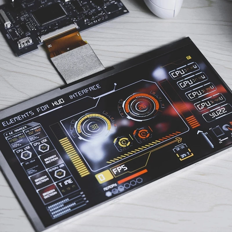 1024*600 7 inch IPS LCD Screen Temperature CPU GPU SSD Monitoring Secondary Display Monitor For AIDA64 Computer Raspberry Pi computer secondary screen computer monitor