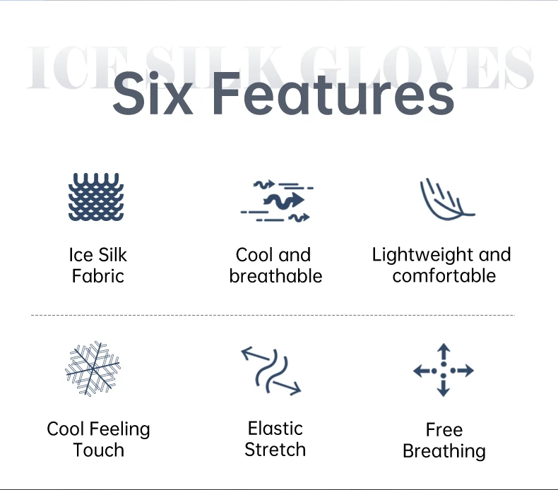 Description Picture 3 of itemKingdom Ice Silk Anti-slip Fishing Gloves Outdoor Sports Breathable Cycling Bike Bicycle Camping Hiking Fingerless Glove