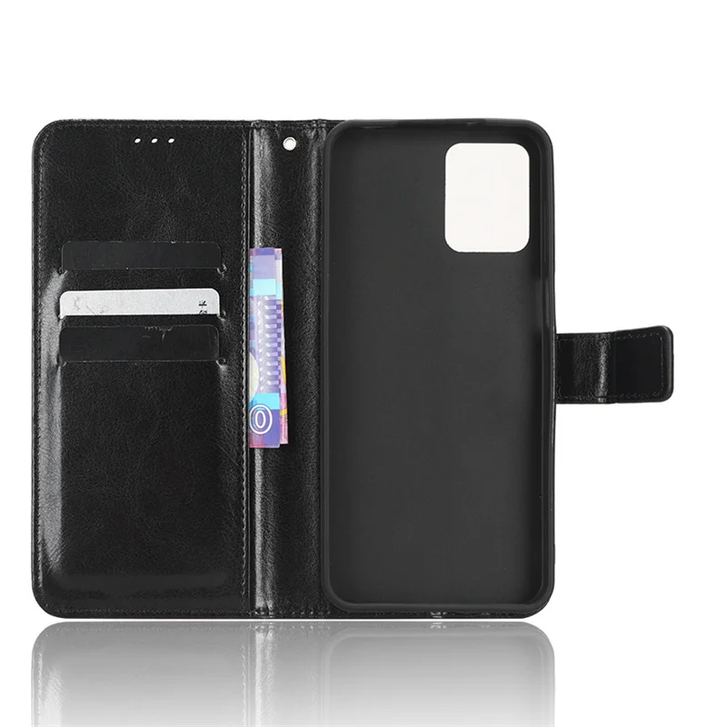 Luxury PU Leather Wallet Case with Lanyard & Stand