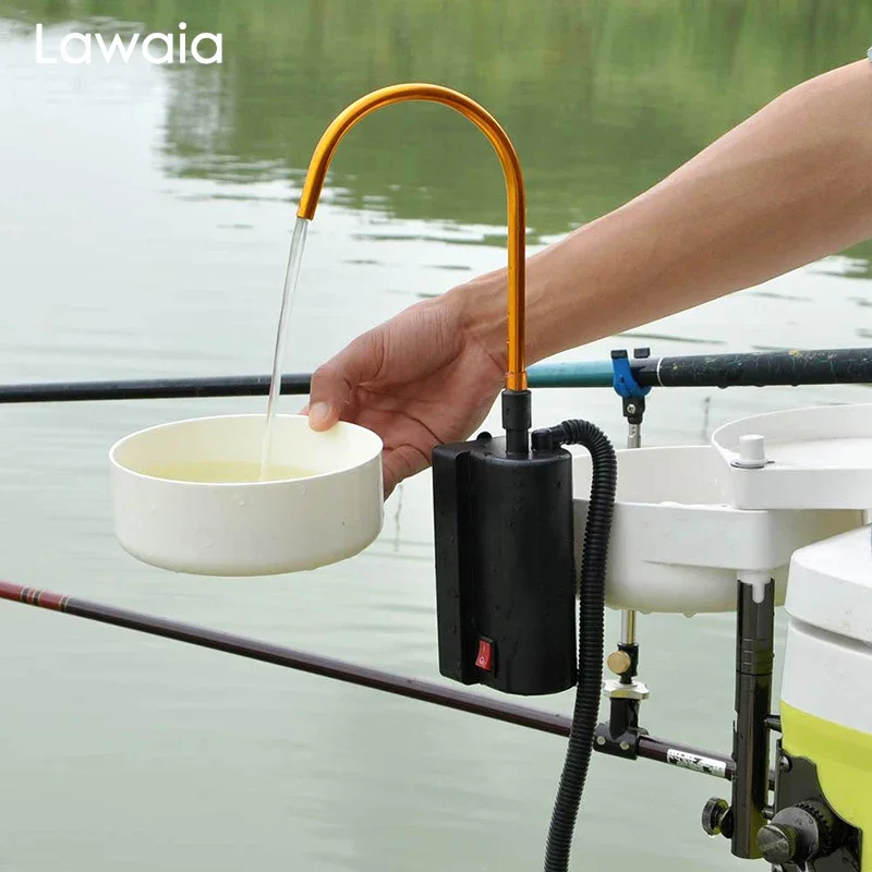Lawaia Angelwasserpumpe, Angelwerkzeuge, automatisches Wasserfüllgerät, elektrische automatische Pumpe für Wildfischgeräte