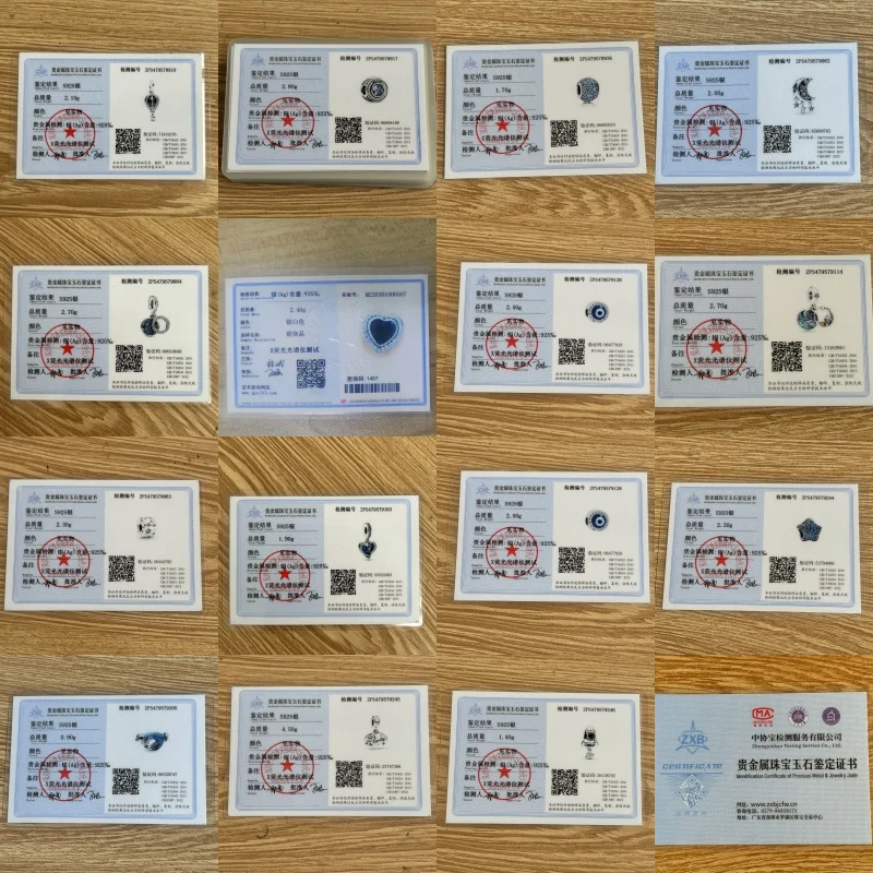 ๐ Blue Sparkling Zircon Star & Moon Charm Bead โ 925 Silver Celestial Pendant for DIY Bracelets 6