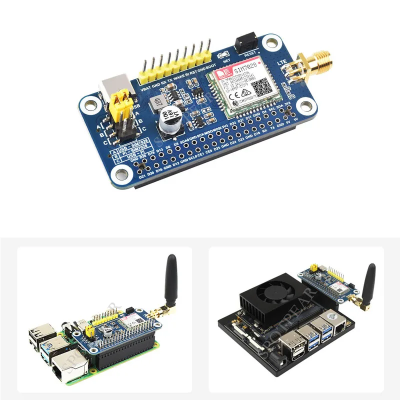 

Raspberry Pi NB-IoT expansion board with GSM Antenna SIM7028 module Supporting global frequency bands for NB-IoT communication