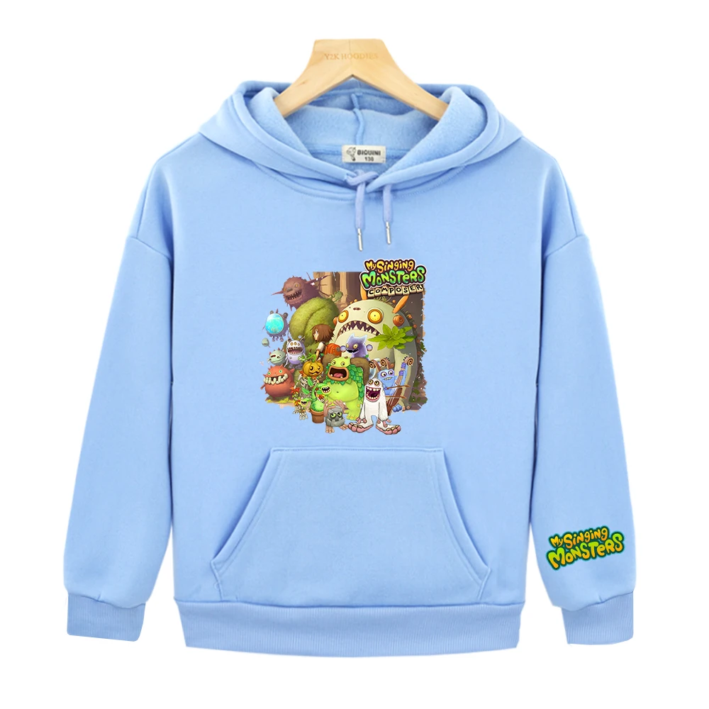 

My Singing Monsters Game Graphic Hoodies Children Comfortable Fleece Sweatshirt Streetwear Boys and Girls Cartoon Printing Hoody