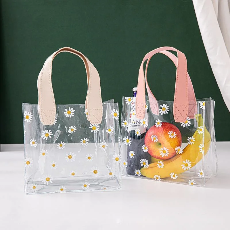 Transparent Small Daisy Portable Clothing Gift Bag Shopping Plastic Bag  Women′ S Gift Packaging Bag - China Tote Bags and Shopping Bag price