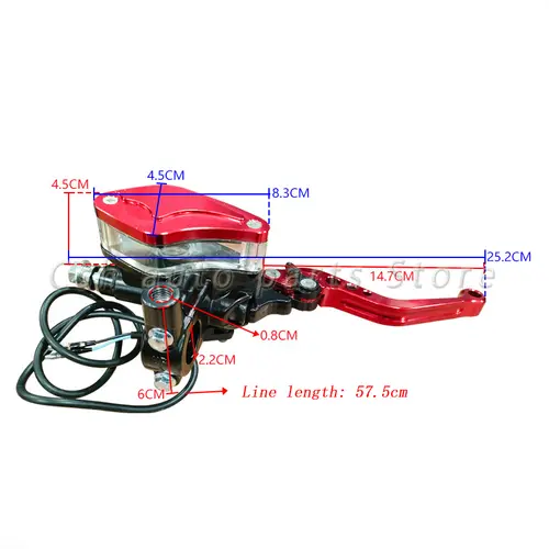 A Set 7/8" 22mm Universal Motorcycle Brake Adjust Handles Handlebars Hydraulic Clutch Master Cylinder Levers For Yamaha scooter - Image 2