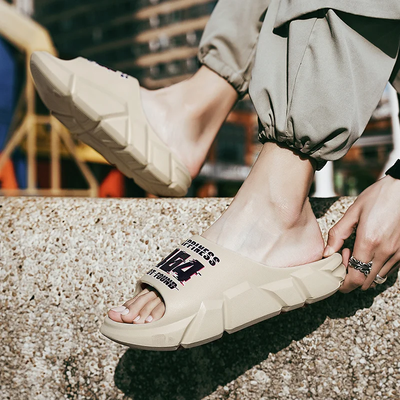 Slip Slippers for Men Non-Slip Outdoor Soft With Thick SoleSlipper for Indoor Foam Sliders_voghion.com