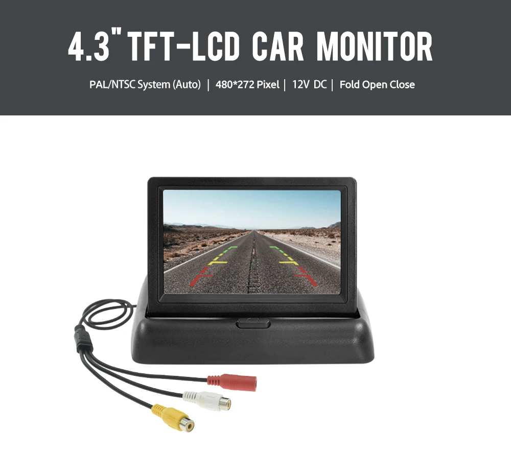 Rear view camera display setup