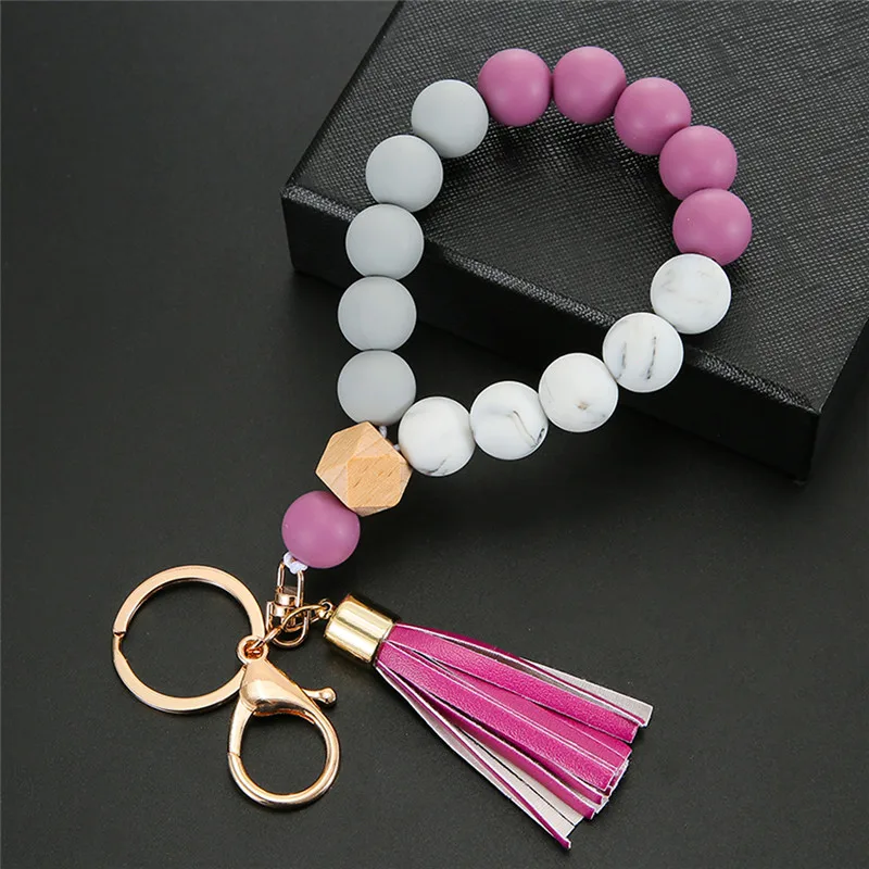 2 Portachiavi Con Fiocco Di Perle Rosa - Ciondoli Per Borse E Chiavi, Accessori Moda Donna, Regalo