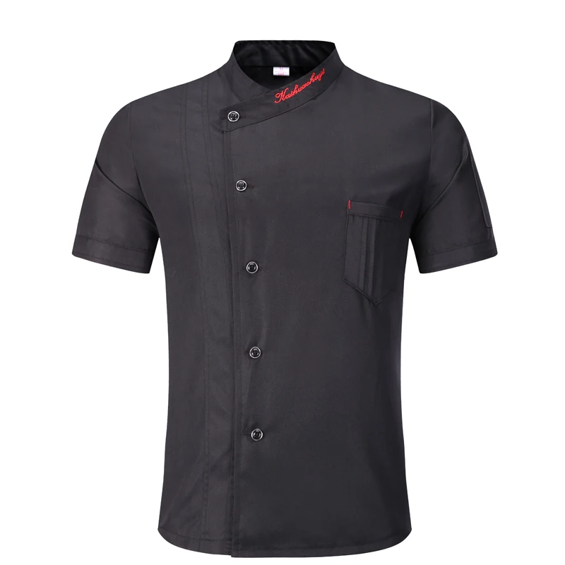 summer Chef Uniform Breathable Single-breasted Food Service Jacket Unisex Restaurant Hotel Pastry Cook Wear Work Wear Uniforms chef uniform