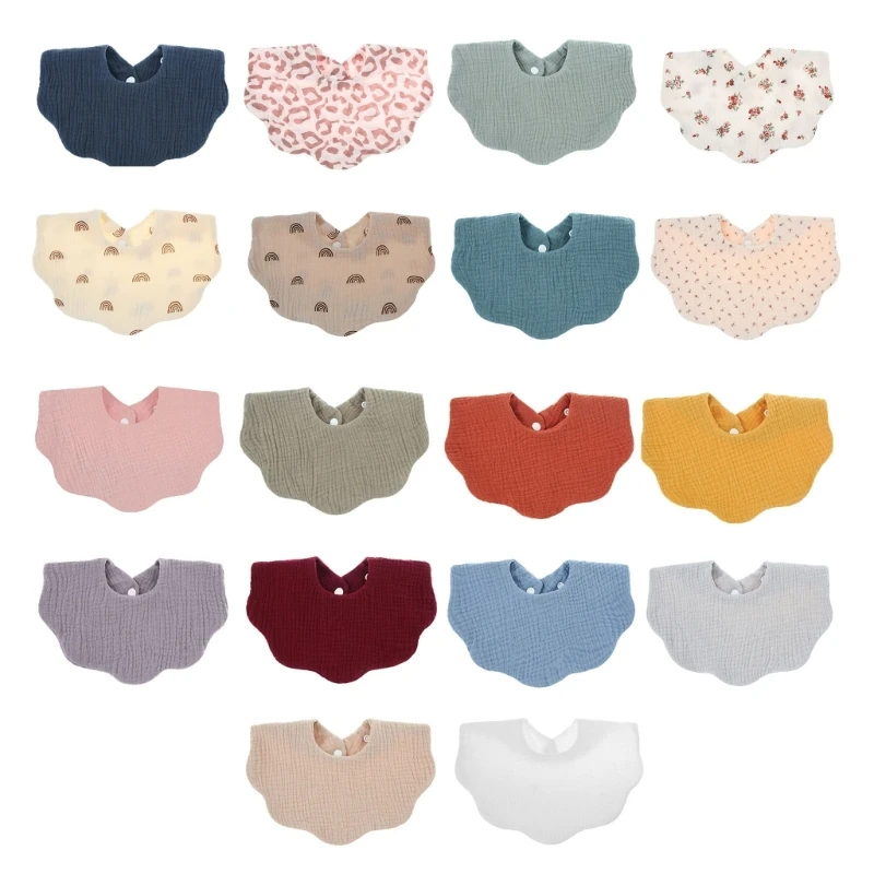 Baby Bib Feeding Bib Cotton Bib Baby Shape Feeding Bib Bandana Burp Cloth