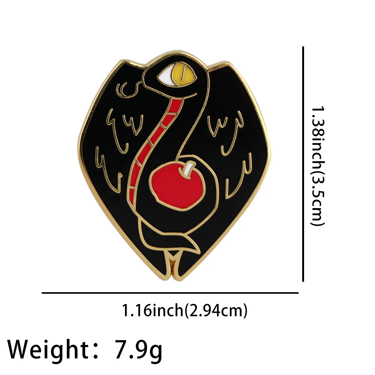 Good Omens Enamel Lapel Pin - Classic Movie-Inspired Fashion Accessory and Thoughtful Friendship Gift