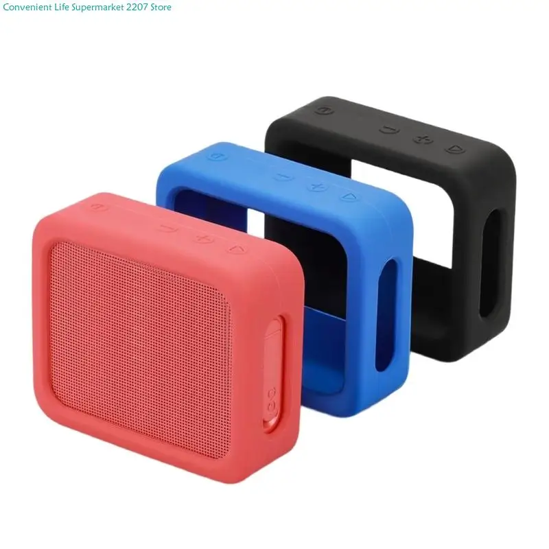 Shock Absorbing Silicone Speaker Case with Ergonomic Carry Handle