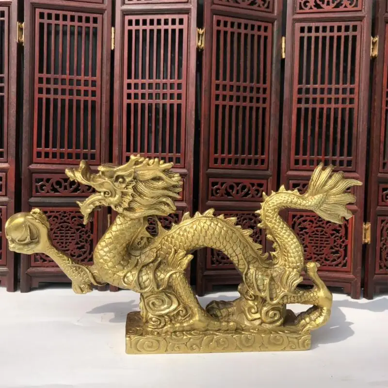 

Chinese Zodiac Dragon Figurines Year of Dragon Lucky Feng Shui Craft Decoration Zodiac Dragon Figurines Tabletop Ornaments Model