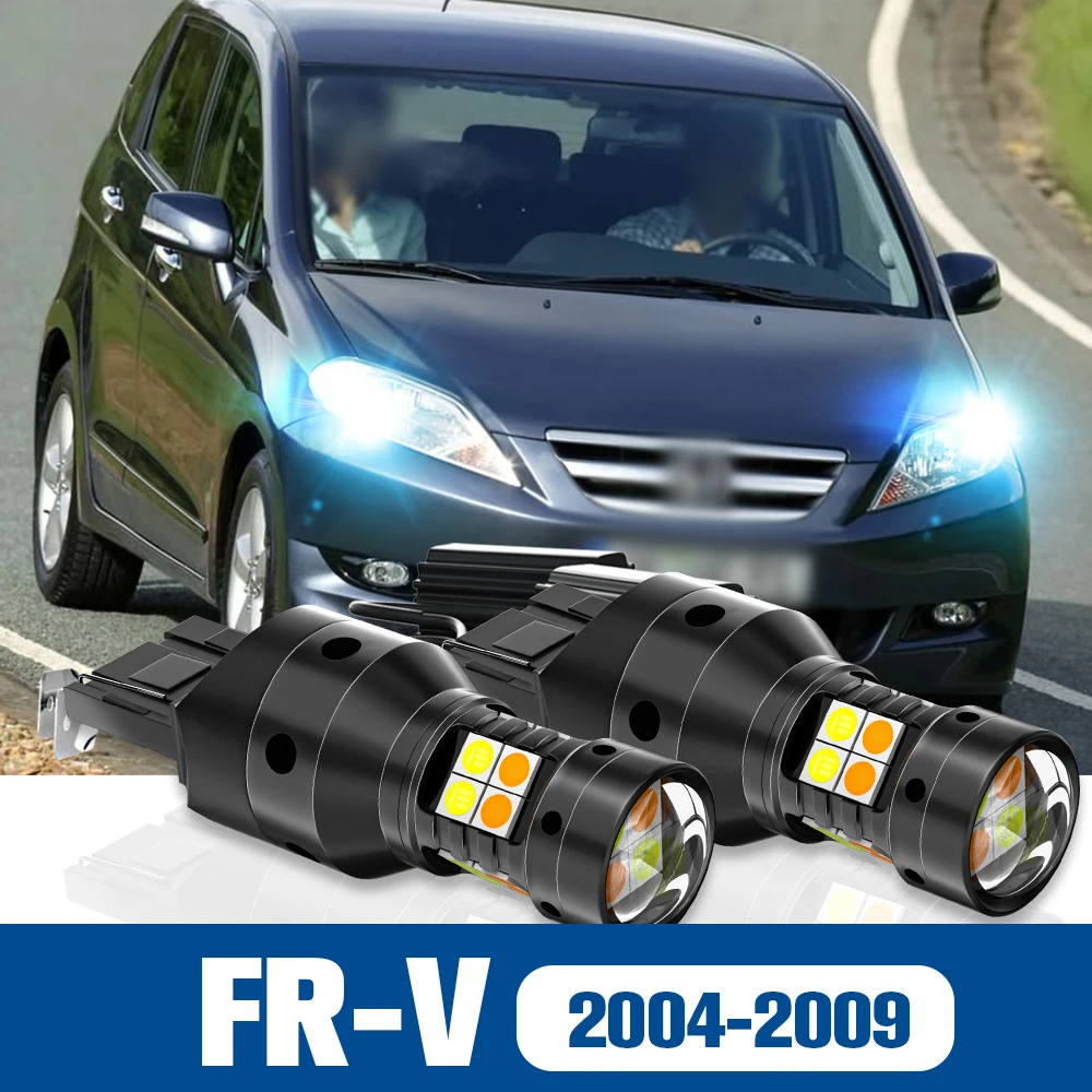 

2pcs LED Dual Mode Turn Signal+Daytime Running Light DRL Accessories Canbus For Honda FR-V FRV 2004-2009 2005 2006 2007 2008
